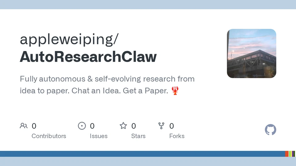 AutoResearchClaw repository cover