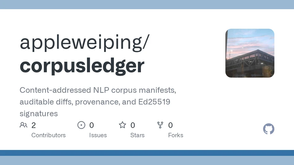 corpusledger repository cover