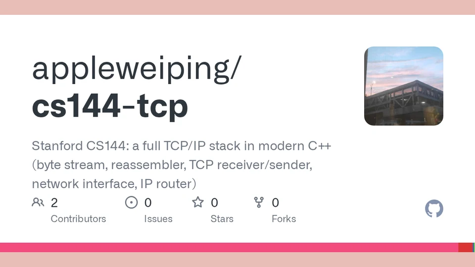 cs144-tcp repository cover