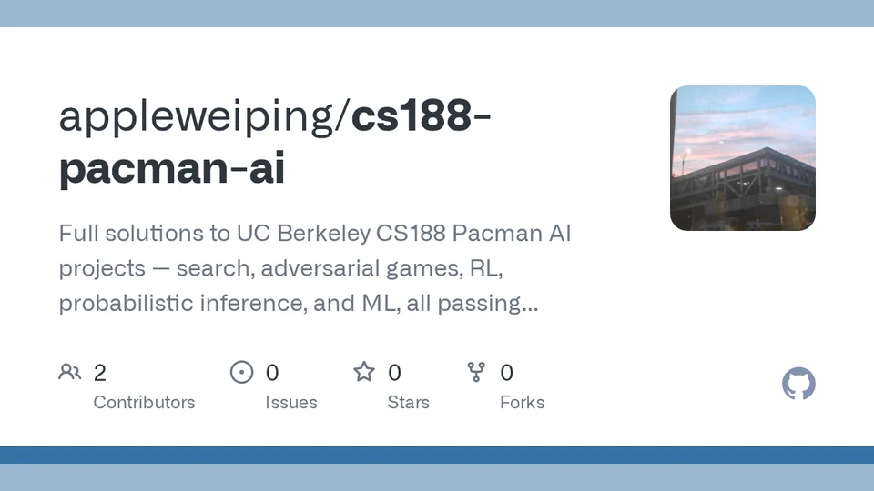 cs188-pacman-ai repository cover
