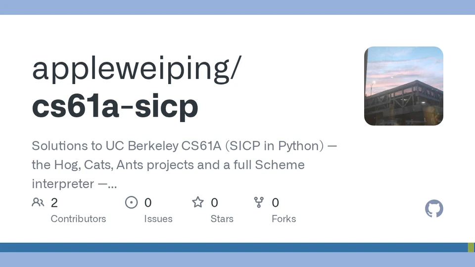 cs61a-sicp repository cover