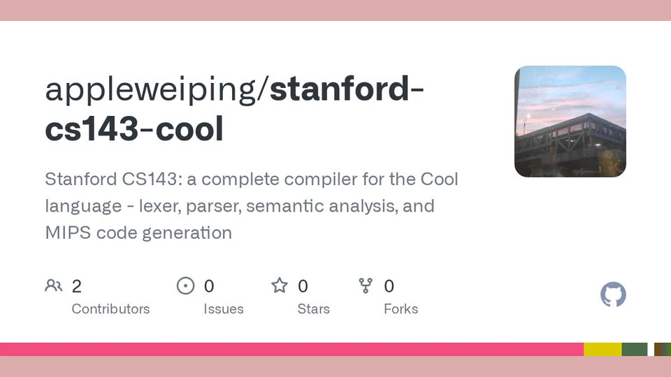 stanford-cs143-cool repository cover