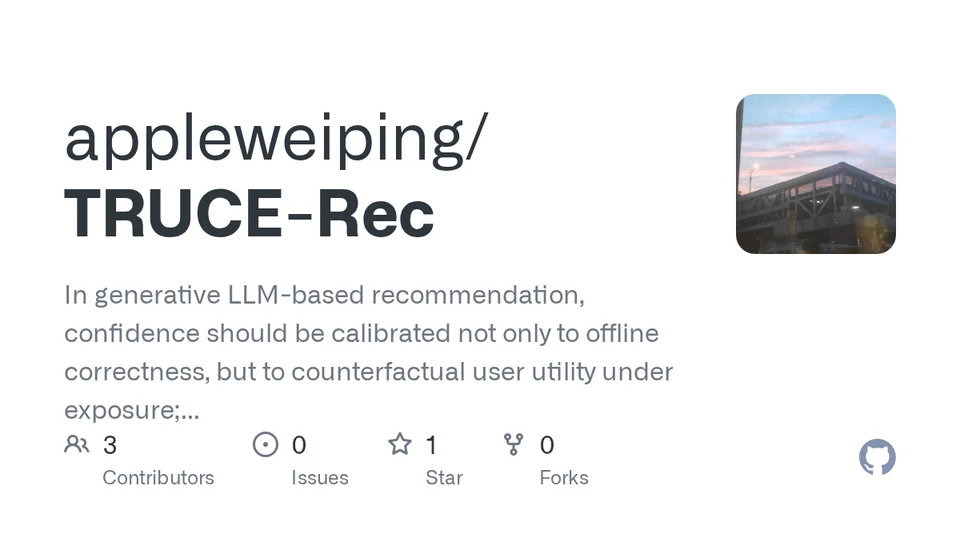 TRUCE-Rec repository cover